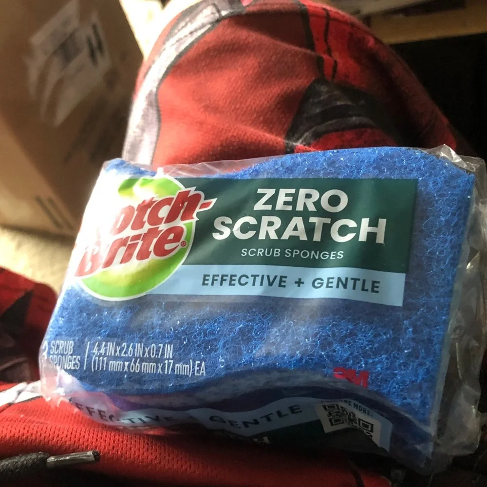 Zero Scratch Scrub Sponge - Blue